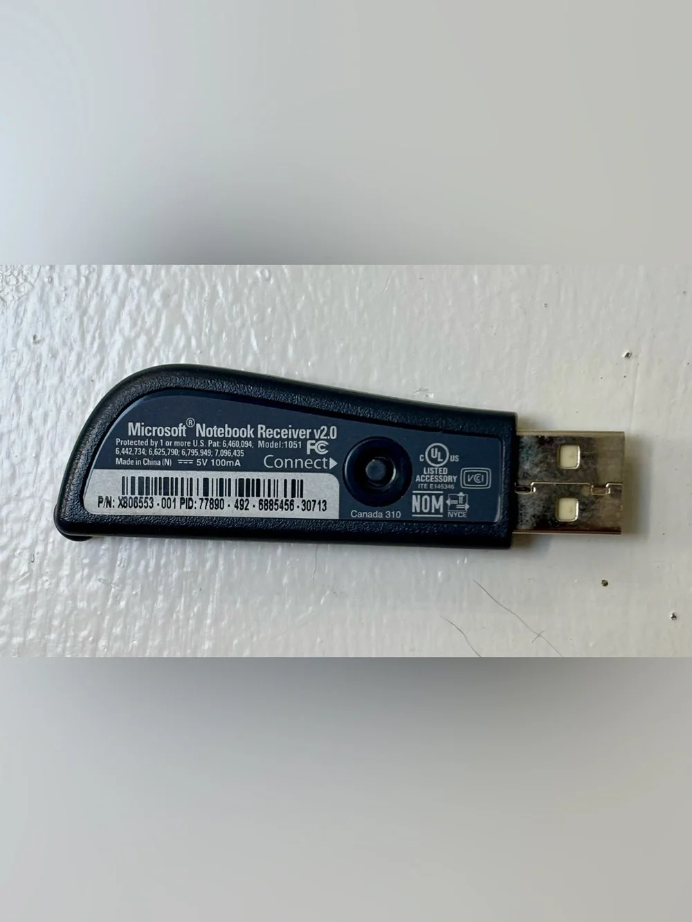 Microsoft Wireless Notebook Optical Mouse 3000 Model 1056 USB RECEIVER ONLY